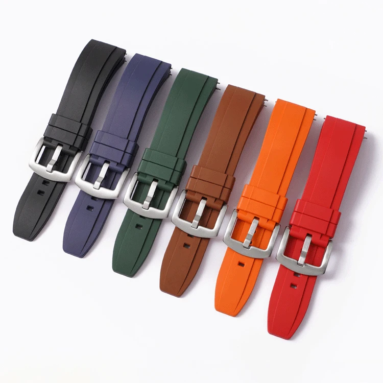 Wholesale New Silicone TPSIV Vulcanized Rubber Watch Band 20mm 22mm Smart Watch Strap