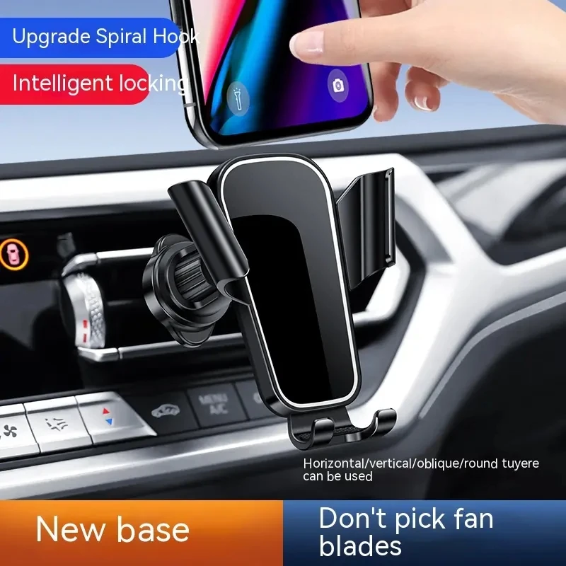 Mobile phone holder Tray Gravity Phone Air Vent Universal Smartphone Car Support Clip Mount Holder Stand