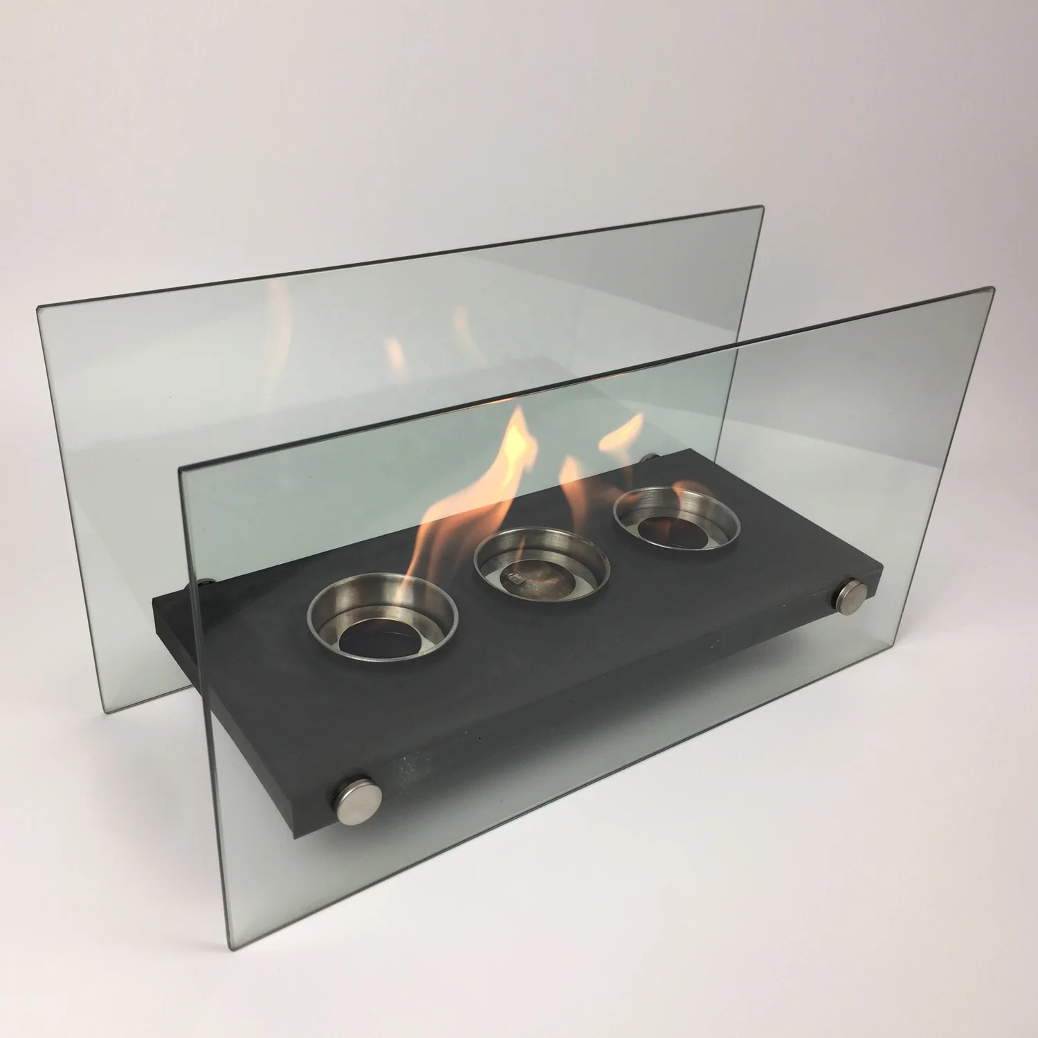 Decorative Triple Gel Fuel Strong Glass Fireplace