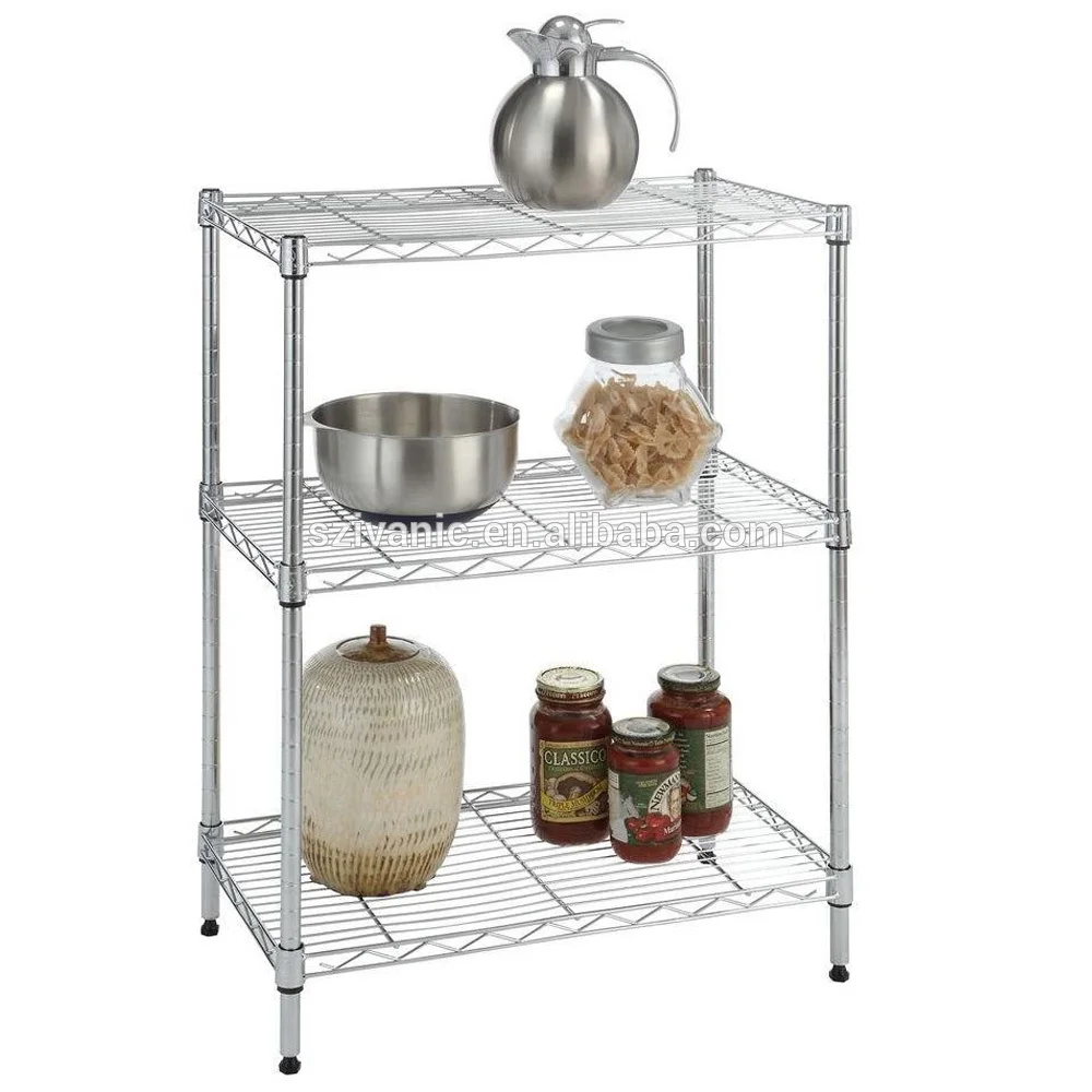 Adjustable Hot Sale Metal Wire Shelf Wire Mesh Rack Microwave NSF Wire Shelving