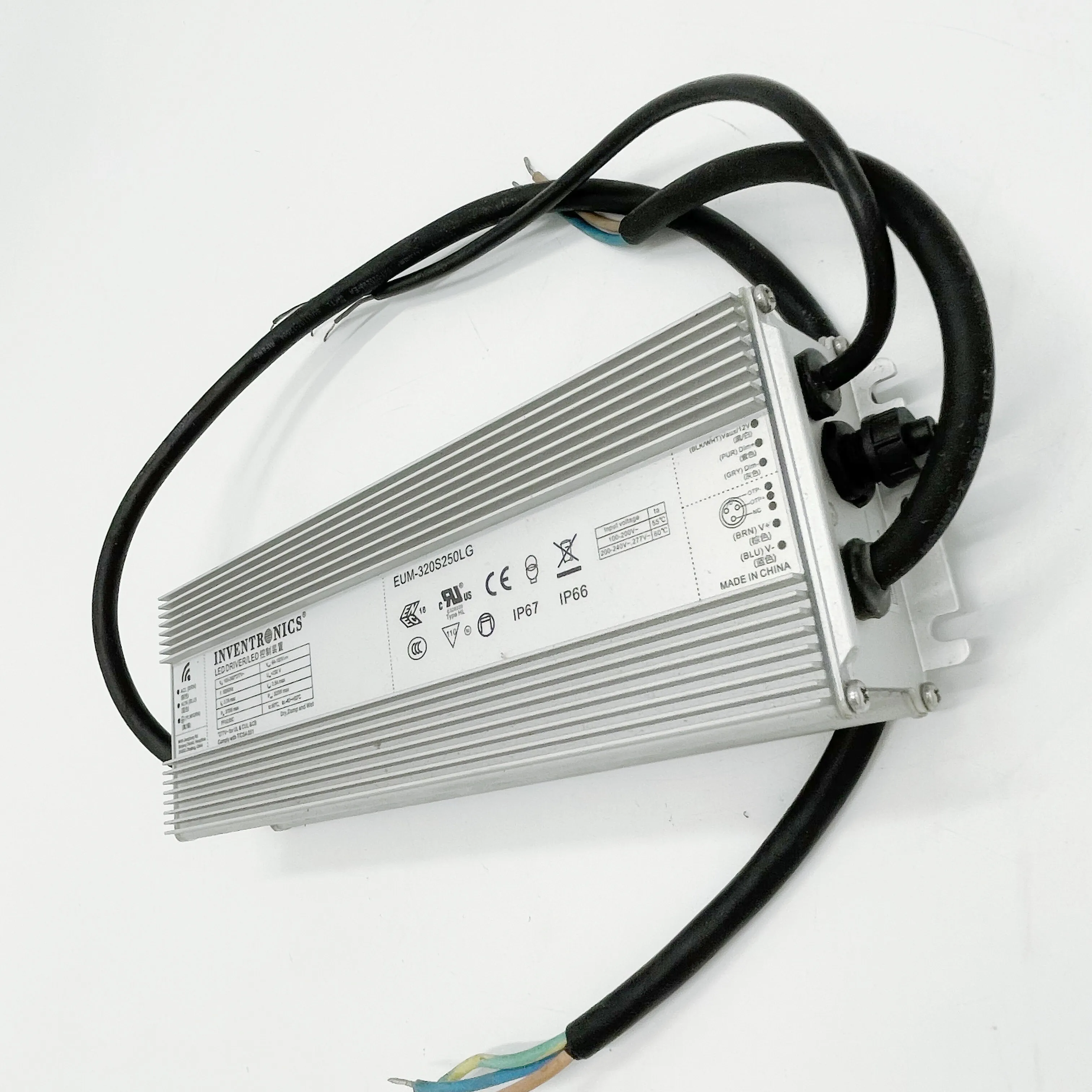 10KV Inventronics 320W constant current led driver 1050mA 1500mA 2500mA 5000mA 7600mA EUM-320S inventronics eum320s250mg