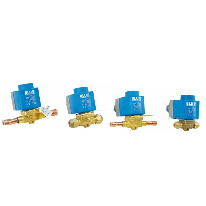 EVR 3 Refrigeration Valves Air Conditioning Solenoid Valve BLUE BLR/EVR3-014 220v AC Coil