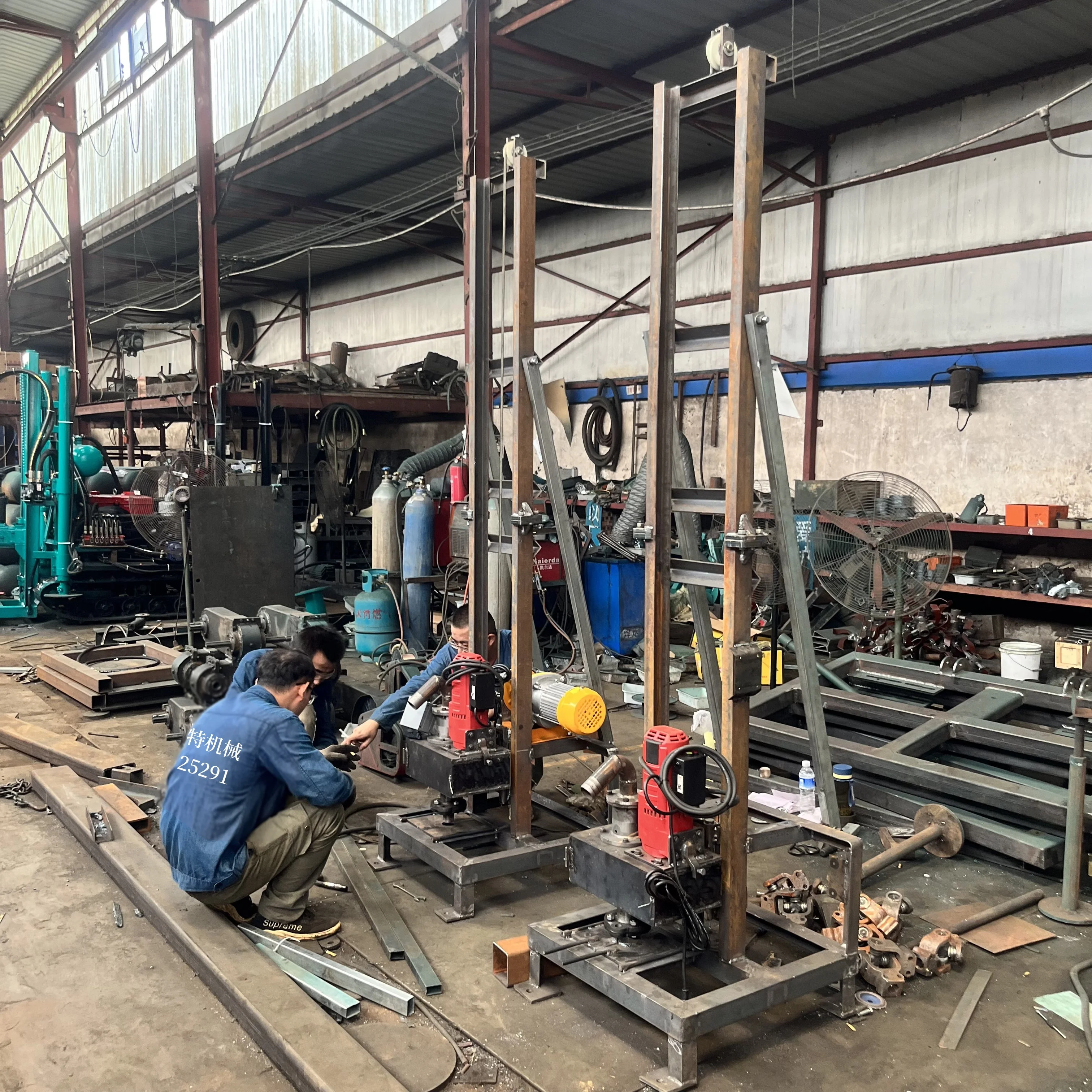 Factory Best Selling Low Price Small Boring Hole Portable Diesel Water Well Drilling Rig Machine With Mud Pump For Sale