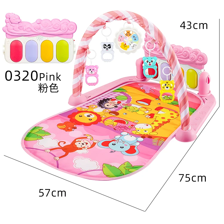 Colorful Infant Baby Mat & Activity Gym Carpet Gym Play mat baby pedal Musical Piano Animals Gym Mat