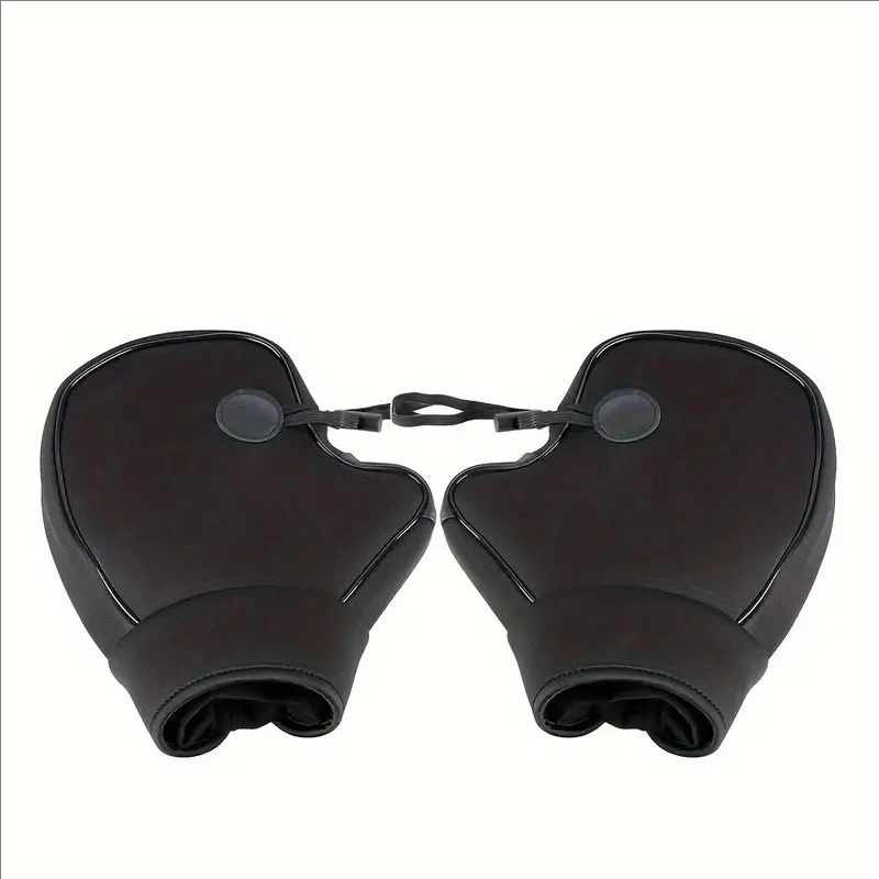 Custom logo neoprene windproof winter fleece-lined thickened warm handle cover electric vehicle motorcycle handlebar glove