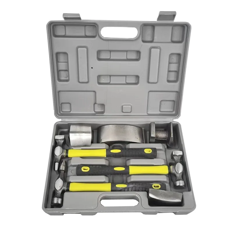 MKT Stainless Steel Sheet Metal Planishing Hammer Tool Set for Hammered Metal