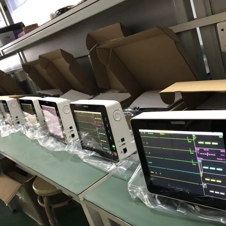 UN8000S 8 Inch Medical 6 Parameters Monitor Capnography Etco2 Monitor Vital Signs