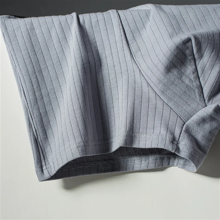 High quality wholesale custom men boy student underpants panties grey cotton plus size whosale cotton panties underwear for man