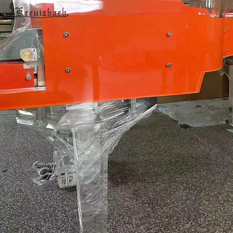 KG-231H Concert style professional and fashionable transparent crystal Mechanical Acoustic grand piano