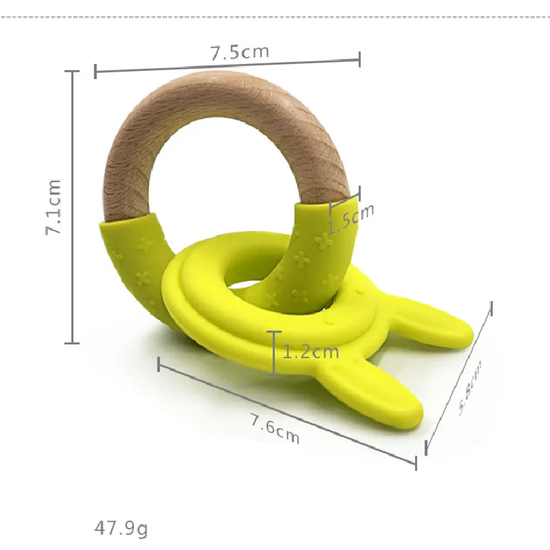 Food Grade Silicone Baby Teether Toy Baby unicorn Shape BPA Free Teething Toys For Toddlers Infants Baby tooth Massager