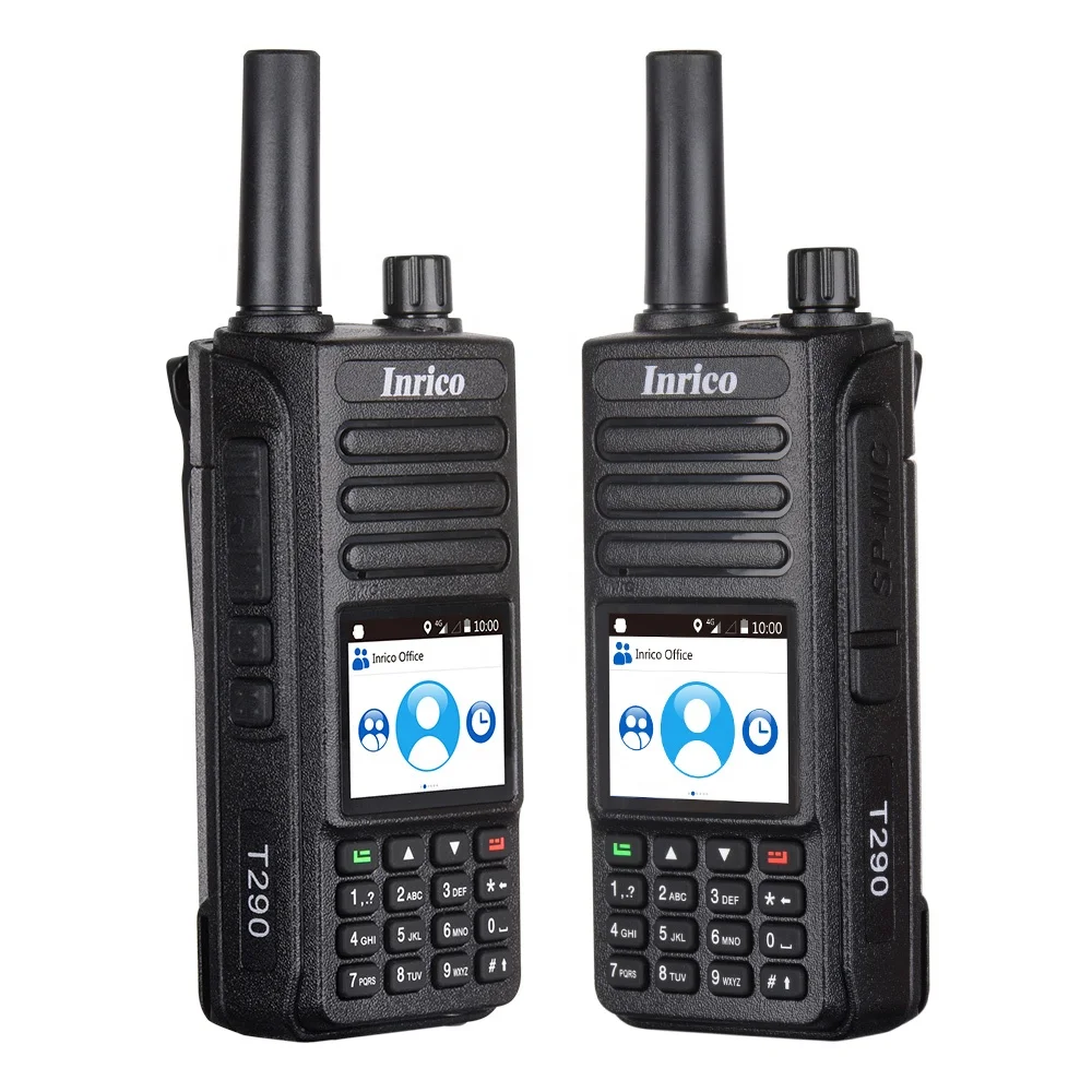 Горячая продажа Inrico T290 walkie talkie 5200mAh батарея с 3g gps sos wifi Android сетевое