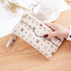 2021 new fashion printed female bag clutch leather mobile phone bag ladies coin purse clutch purse girls retro clutch bag