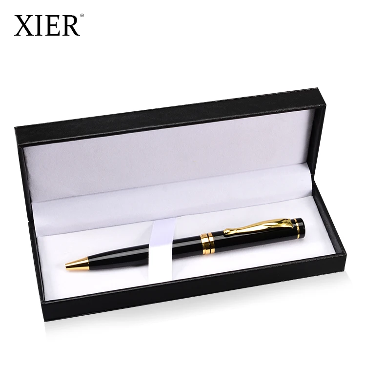 Wholesale Design Novel Business Gift Metal Ballpoint Pen Set With PU Box Custom Logo Luxury Hot Sale Pen Set For Men