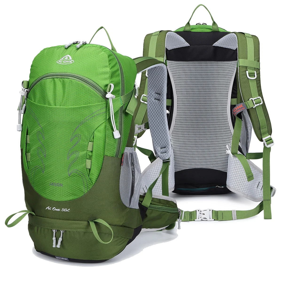 Top Selling 30L Travel Lightweight External Frame Hiking Backpack Bag For Camping Climbing Trekking Outdoors Sports