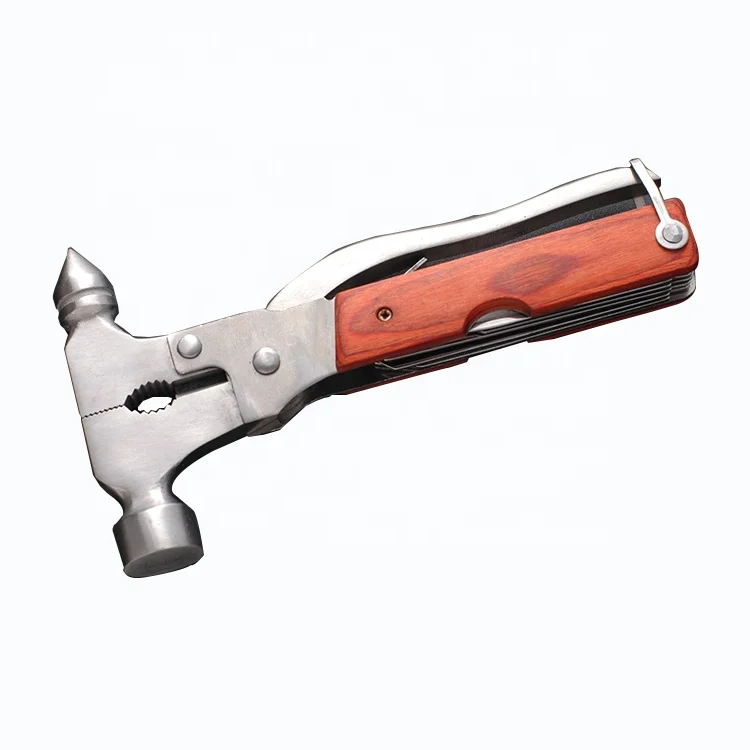 Safety Multi Tool Hammer with Wood Handle
