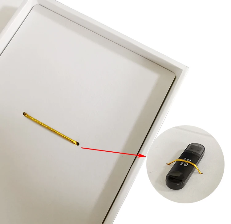 Luxury design usb flash drive memory card packaging gift drawer box