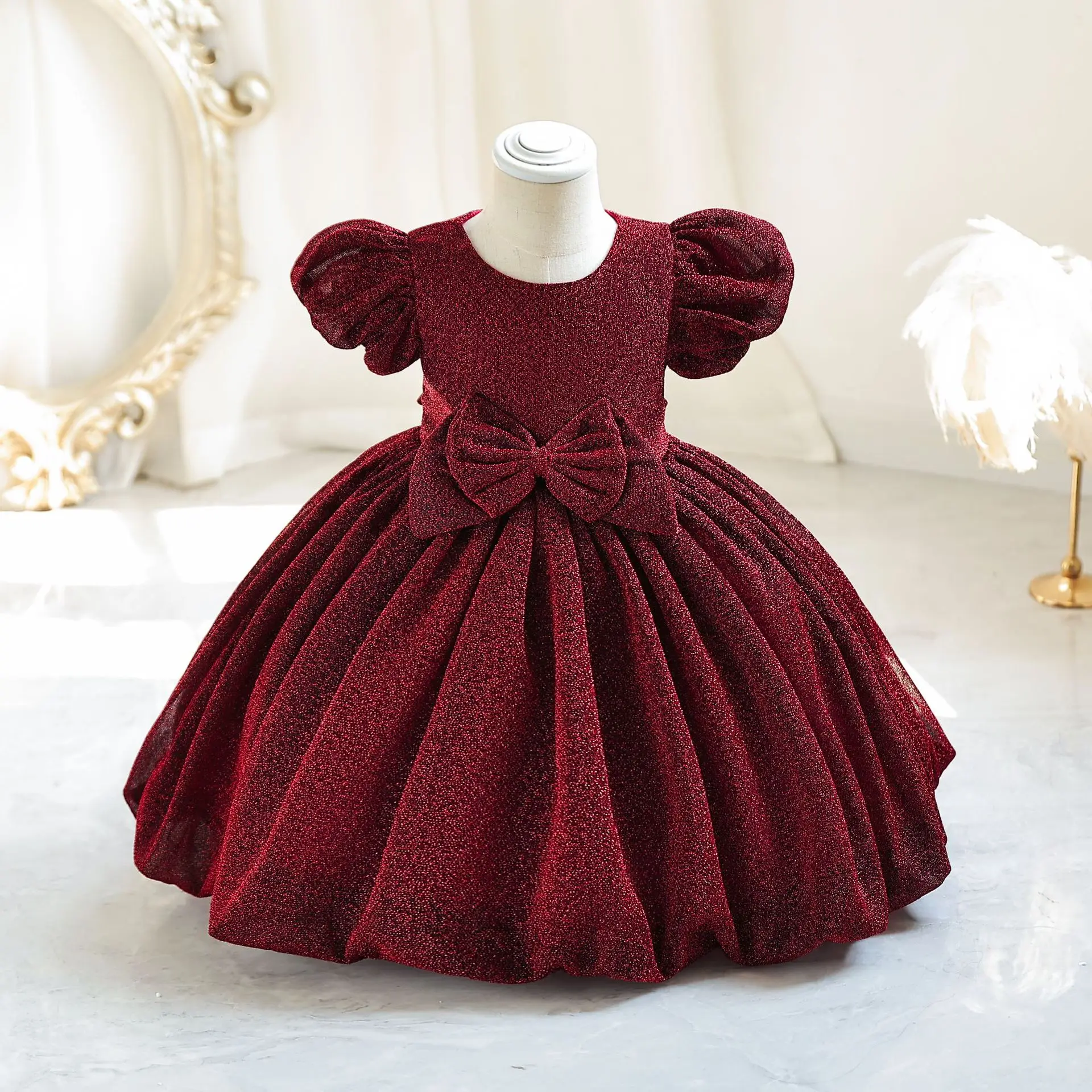 Baby Girls Dress Kids Dresses For Birthday 1 Year Party Girl Clothing Baby Clothes Luxury