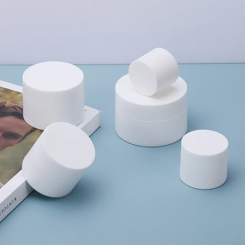 RTS 5g 15g 20g 30g 50g Empty Hair Gel Jar Personal Care Skin Care Products Cans Empty Cosmetic Face Eye Cream Plastic White Jar