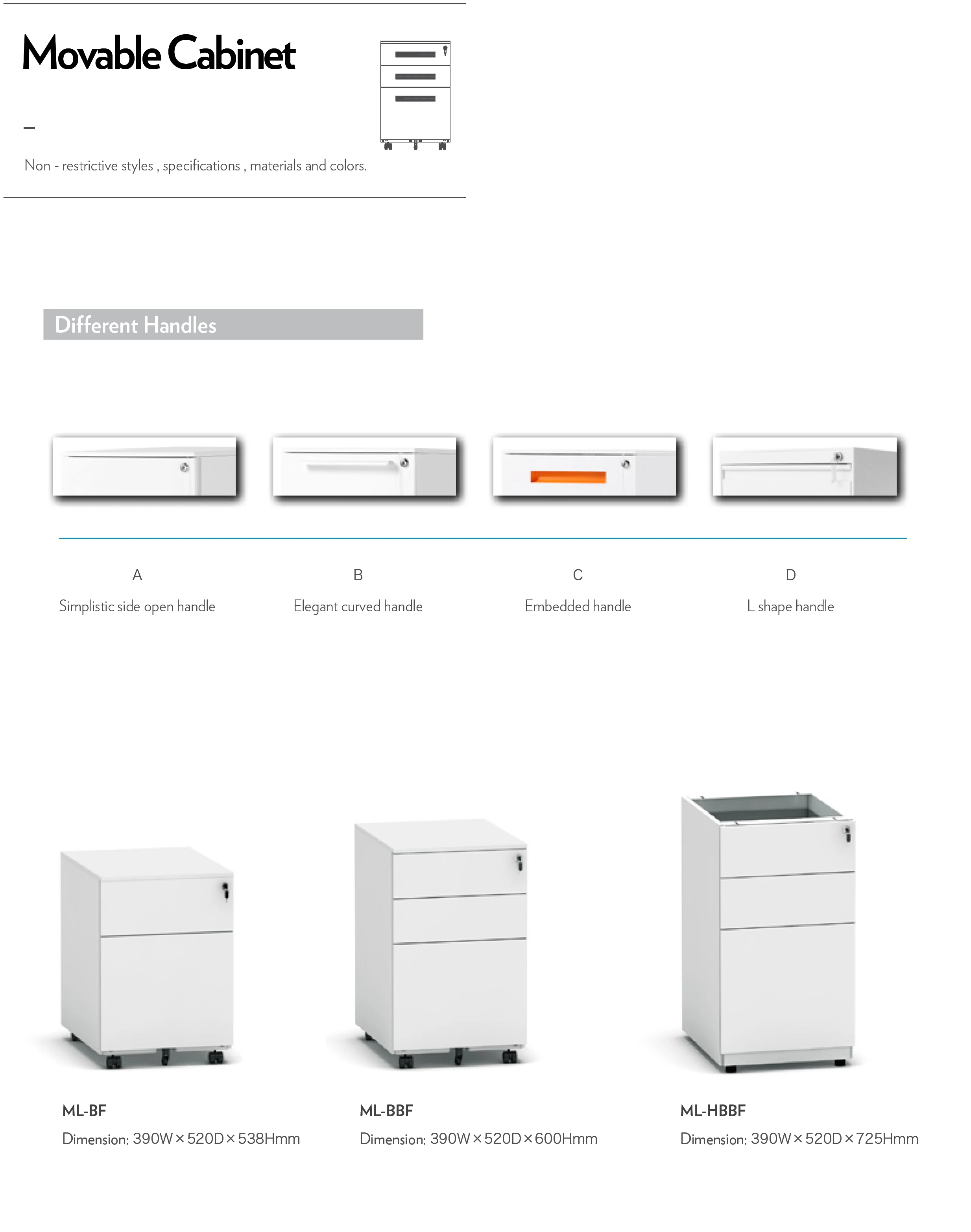 Steel Storage Filing Cabinet Office Furniture Pedestal And Cabinet
