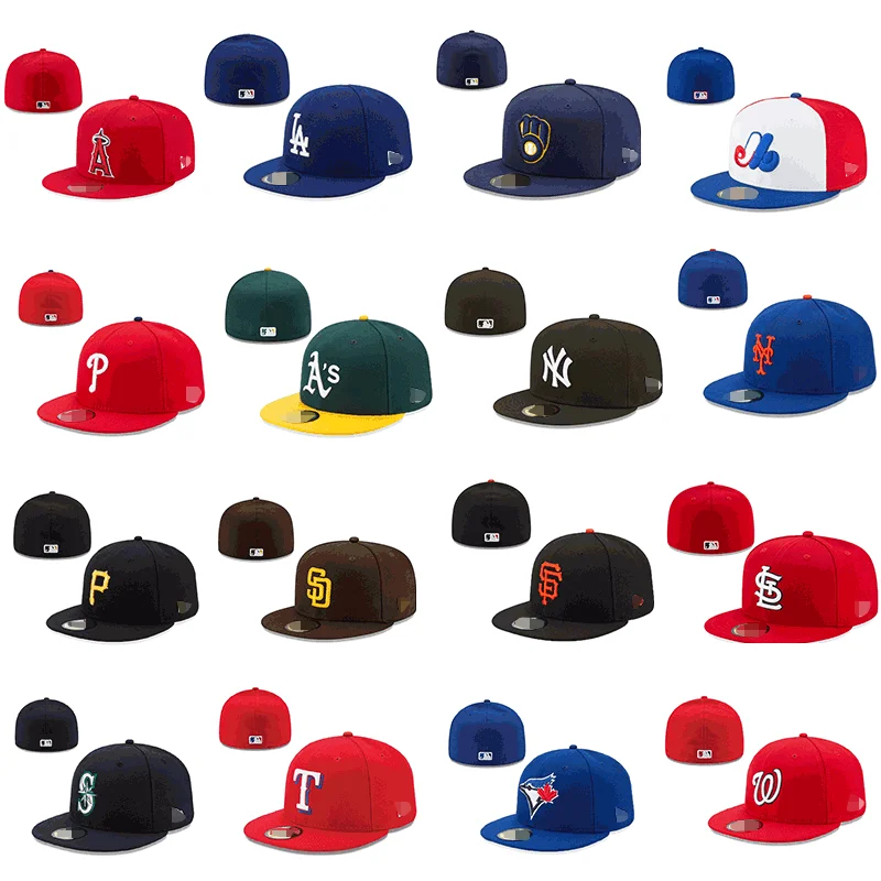 High quality OEM sport team classics yupoong snapback hat black fitted hats with embroidered logo