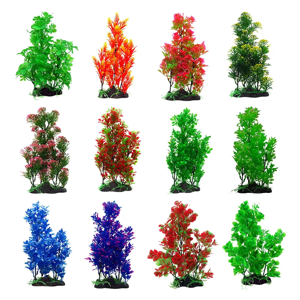 Wholesale Aquarium plastic plants Grass Artificial Plastic Water Plant for fish tank landscaping Wholesale Aquarium Plastic