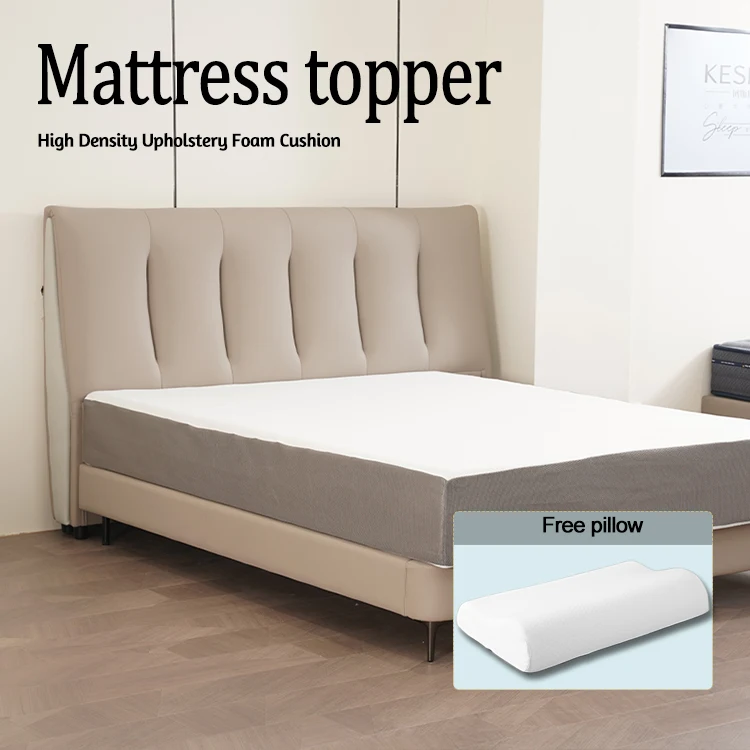 Fluffy Breathable Washable Nature Polyurethane Sponge Memory Foam Cooling Mattress Pad
