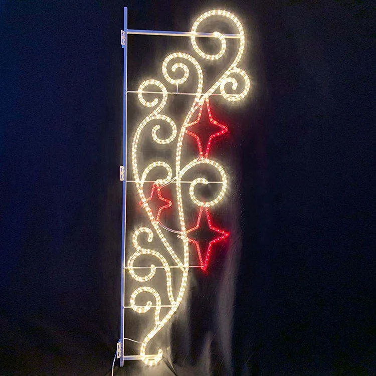 2023 New Christmas Decoration IP65 Rated Waterproof Outdoors Led Motif Street Light pole