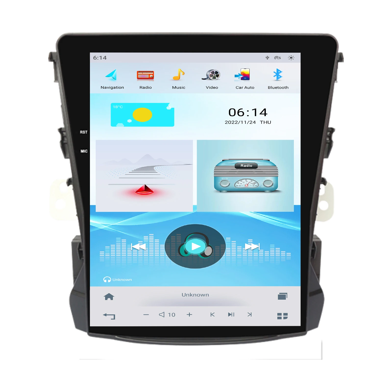 PX6 Android 11 Car Radio Stereo Video Headunit GPS Vertical Tesla Style Screen Carplay For CHANGAN CS75