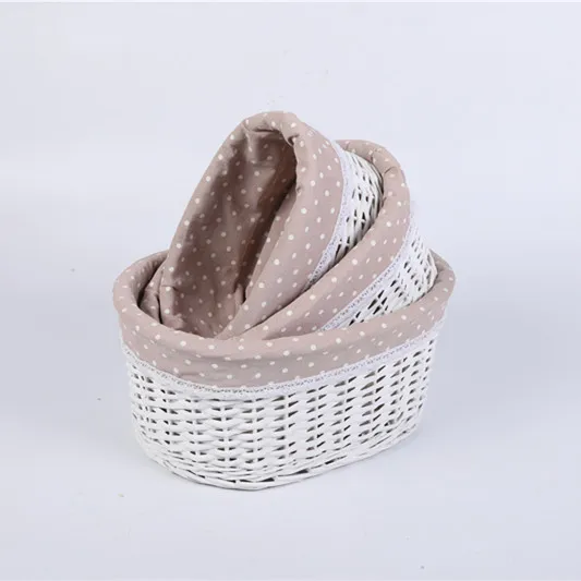 
Корзины для хранения из ивы, оптовая продажа, плетеная корзина с подкладкой ручной работы 