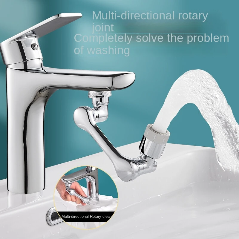 New Style Basin Faucet Brass Nozzle 360 Rotating Degree Flexible Universal 2- Function Faucet Accessories