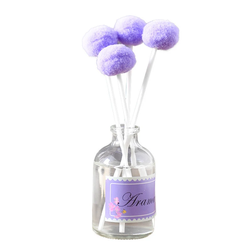 Wedding custom color cotton ball stick aroma glass bottle reed diffuser with Luxury packaging box reed diffuser bottle wholesale