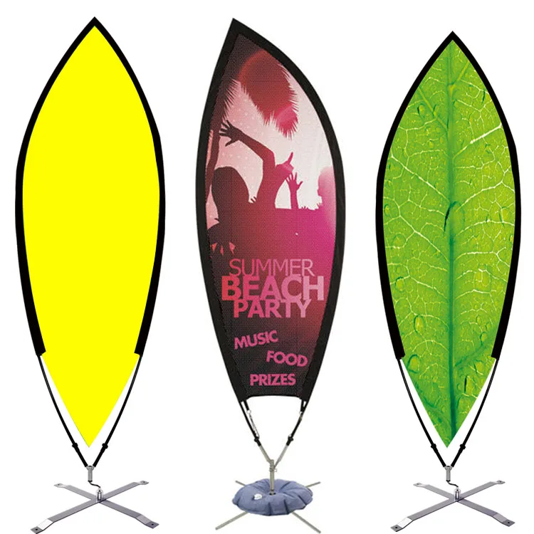 Weihai WZRODS Hanging Customized Banner Frame Strong Carbon Material Flag Signs Leaf Pole For Business