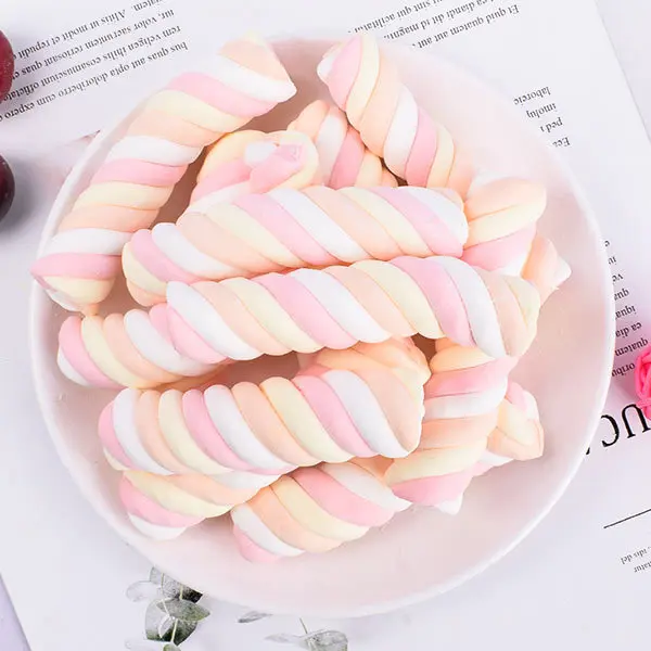 Высокое качество вкусная оптовая цена 1 кг халяльный аромат арбуза ломтики маллоу ватные