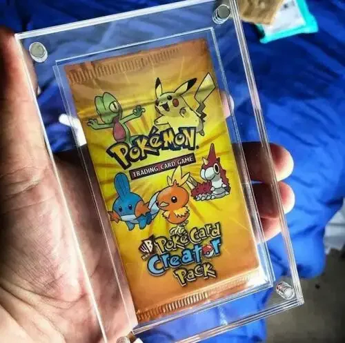 2023 новый акриловый Магнитный чехол для витрины Poke mon Card Pack верхняя витрина дисплей карт poke