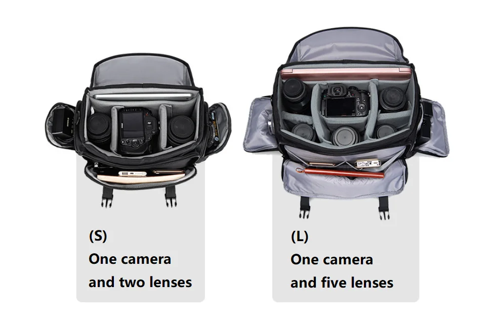 Multifunctional DSLR camera Shoulder design bag Waterproof camera bags for photography  Easy to carry compartment bag