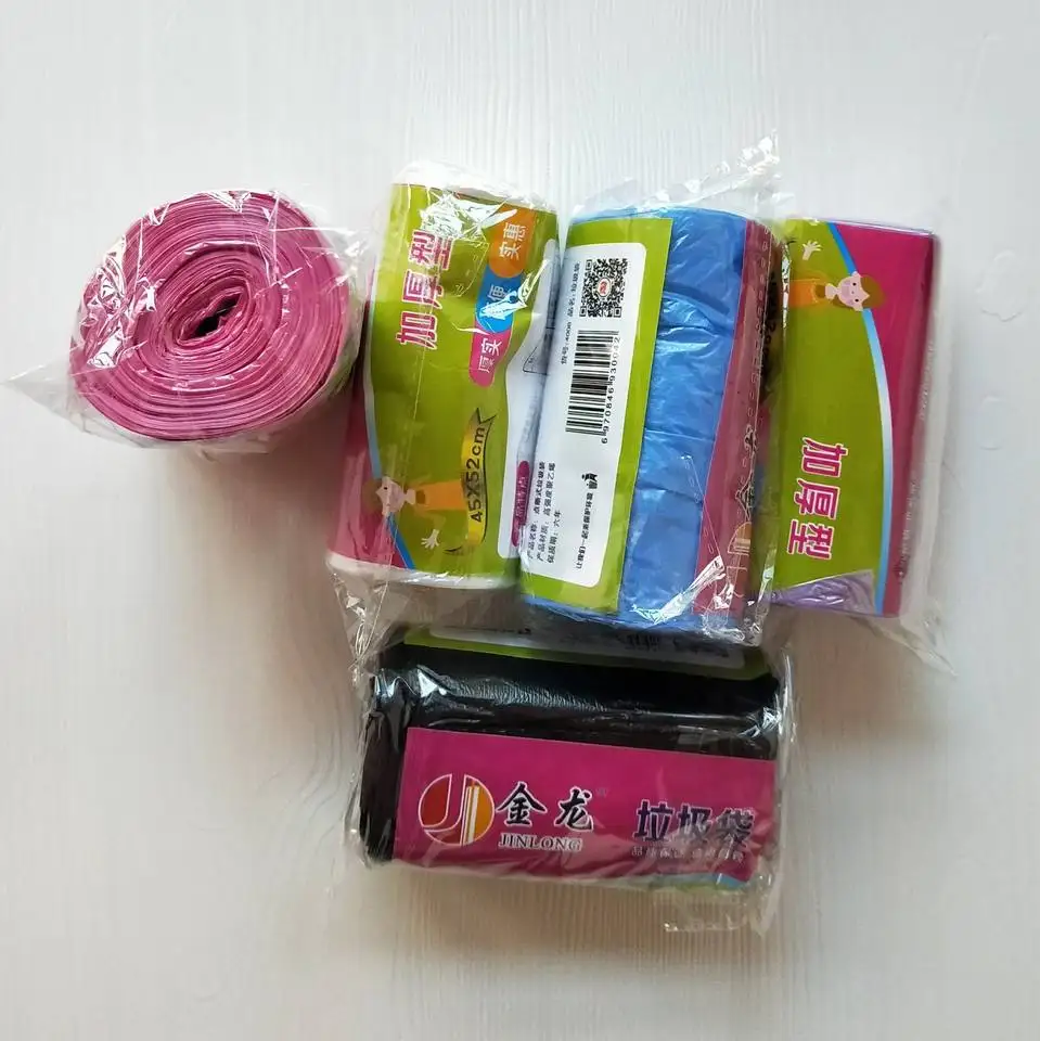 cheap biodegradable plastic recycled garbage bag on roll