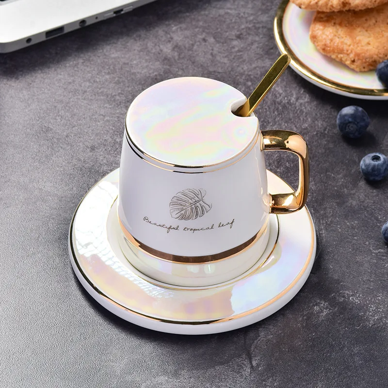 First-class authentic coffee cup and saucer set simple afternoon tea ceramic cups can be customized