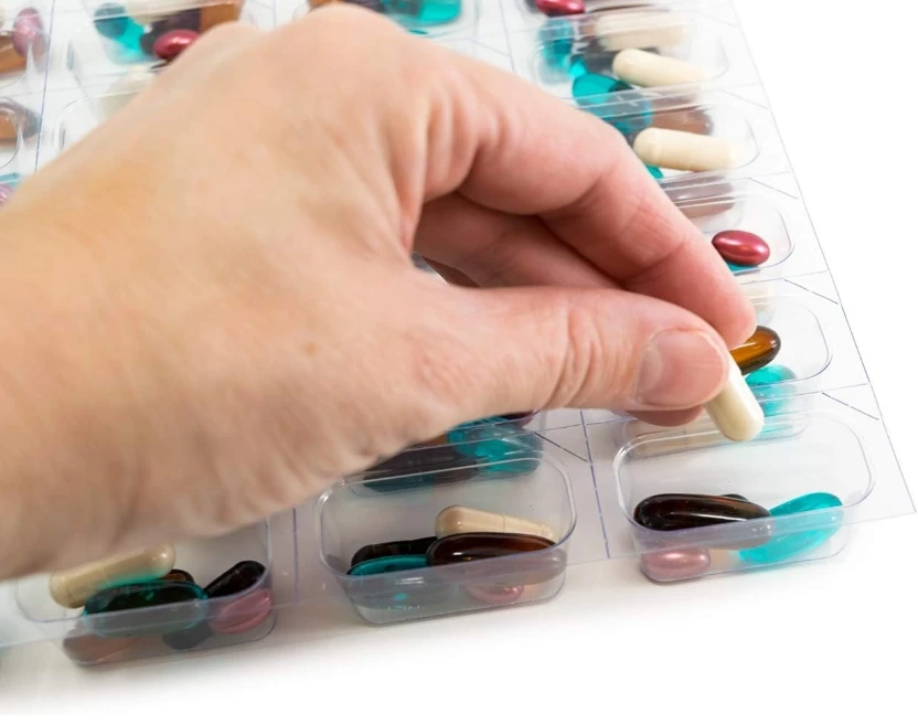 Controlled Unit Dose Cold Seal Medication Blister Pack Card