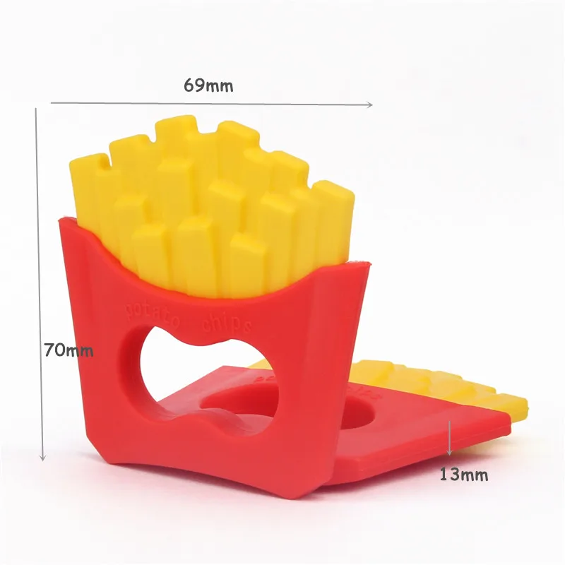 New Silicone Potato Chip Baby Teether Food Grade BPA Free For DIY Baby Necklace Pendant Oral Care Toys