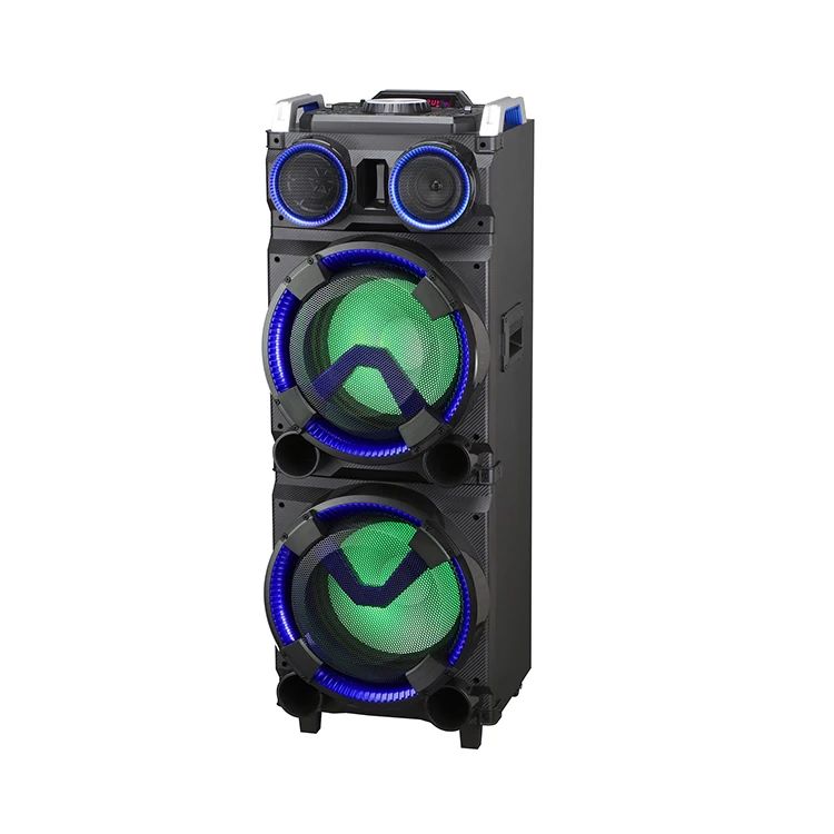 
LINGE 12 inch*2 PMPO power 600w party speaker speaker box professional party speaker dj with Karaoke 