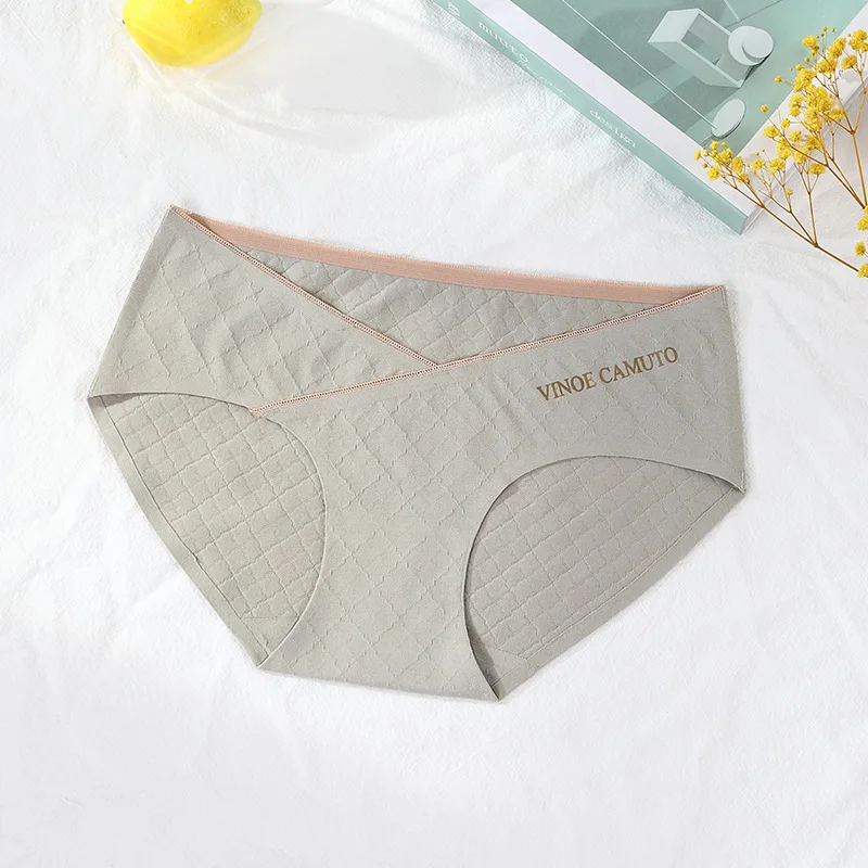 Оптовая продажа, индивидуальные трусики для беременных с низкой талией и перекрестными бретельками, нижнее белье хорошо сидит под грудью, без давления