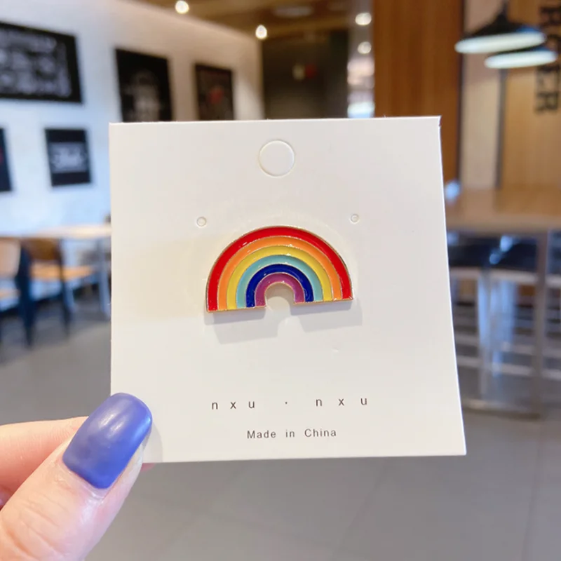 Cartoon cute Day Brooch Personality Neckline Badge Pin Accessories Niche bag Decoration Medallion