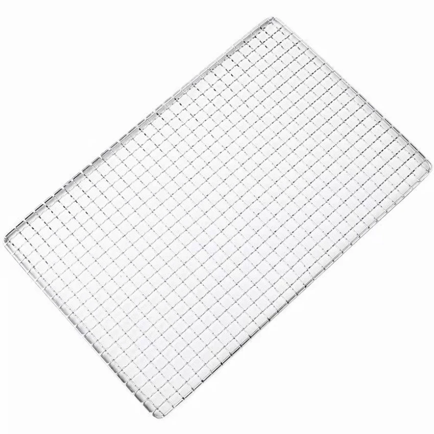 Portable Stainless Steel Fine Barbecue Grill Mesh Net Commonly Used For Outdoor BBQ