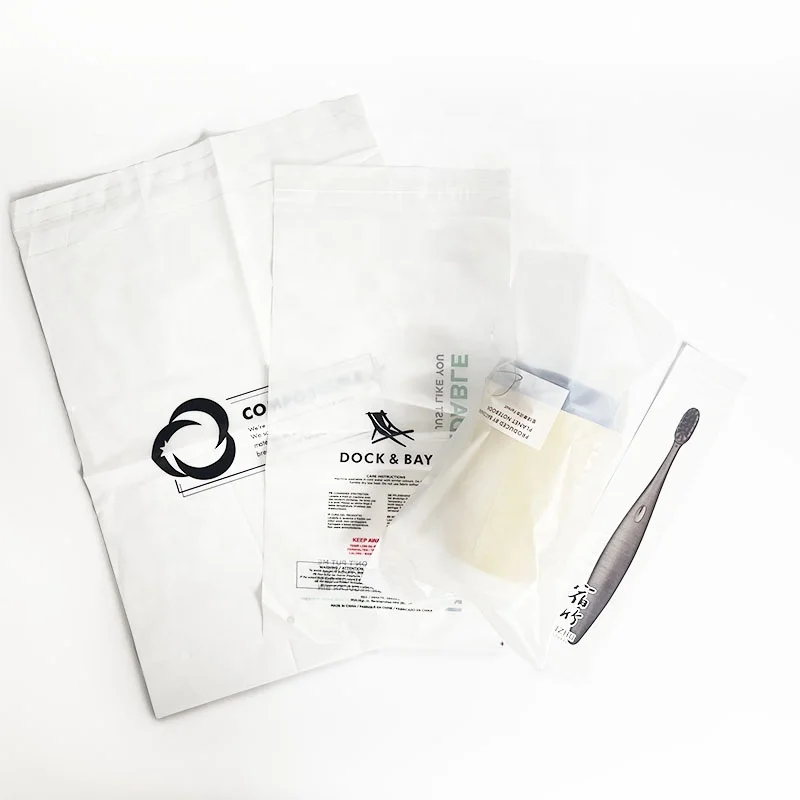 Eco Friendly bio degradable compostable shopping tshirt bags biodegradable plastic plant based material PLA garbage