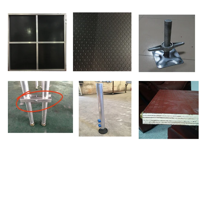 Factory Price Customized Aluminum Stage Platform Led Lighting Truss Concert Wedding Stage