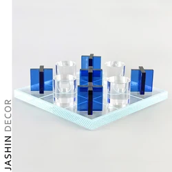 Акриловые прозрачные тонкие шахматы на заказ из оргстекла для отдыха шахматная доска поделки шахматы
