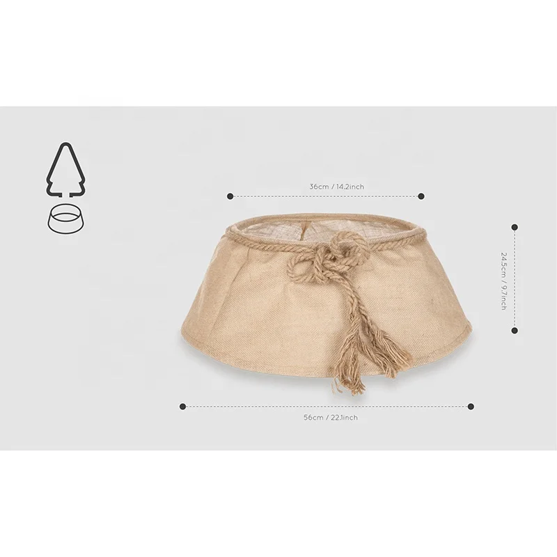 Customized pattern classic snowflake reindeer floral knit Christmas tree skirt