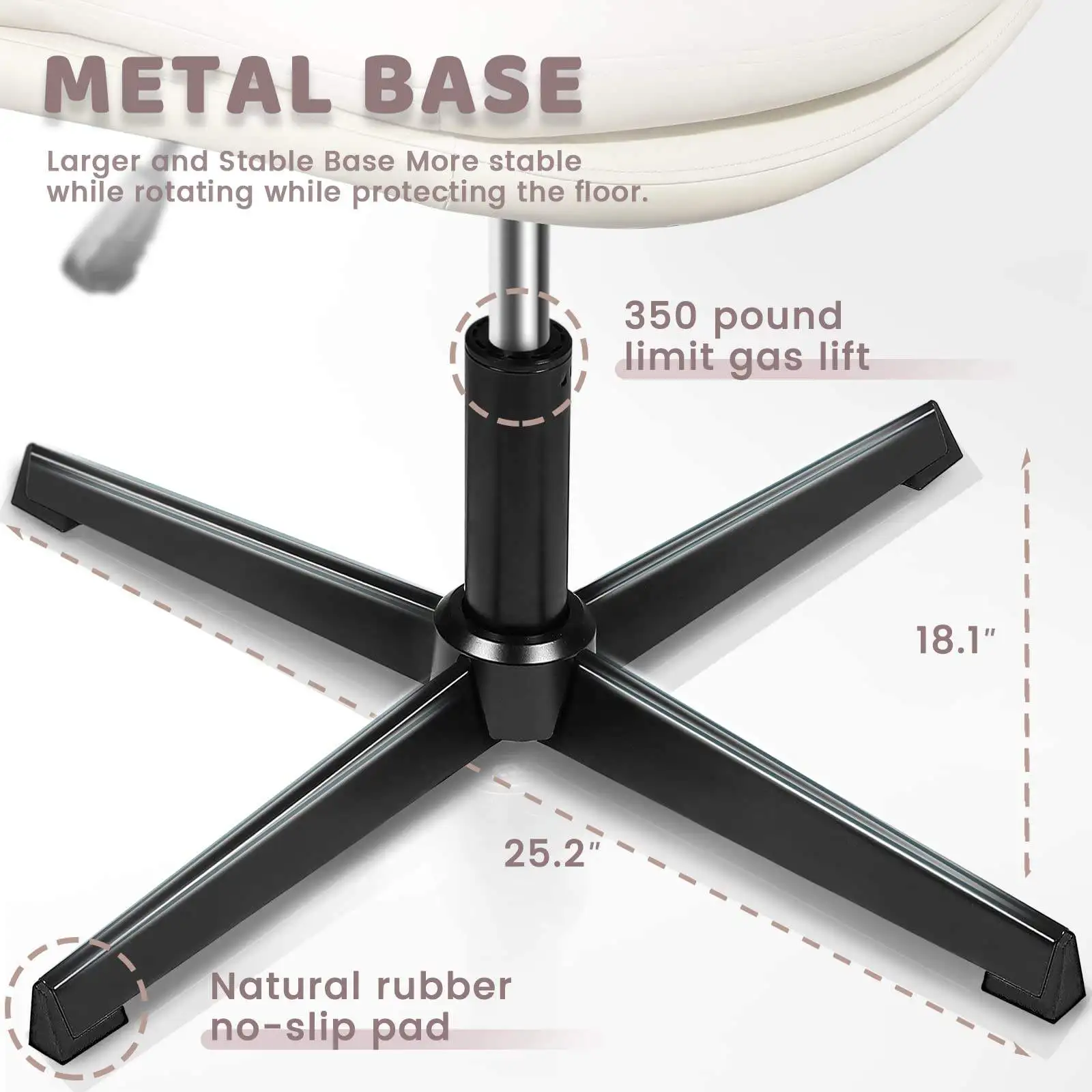 High Quality Durable Using Various Guaranteed Quality PU Leather Home Office Chair With Back Support