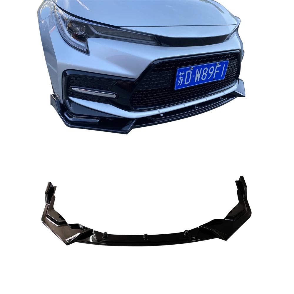 Gloss black body kit front bumper lip for TOYOTA  LEVIN 2019-2021 spoiler car