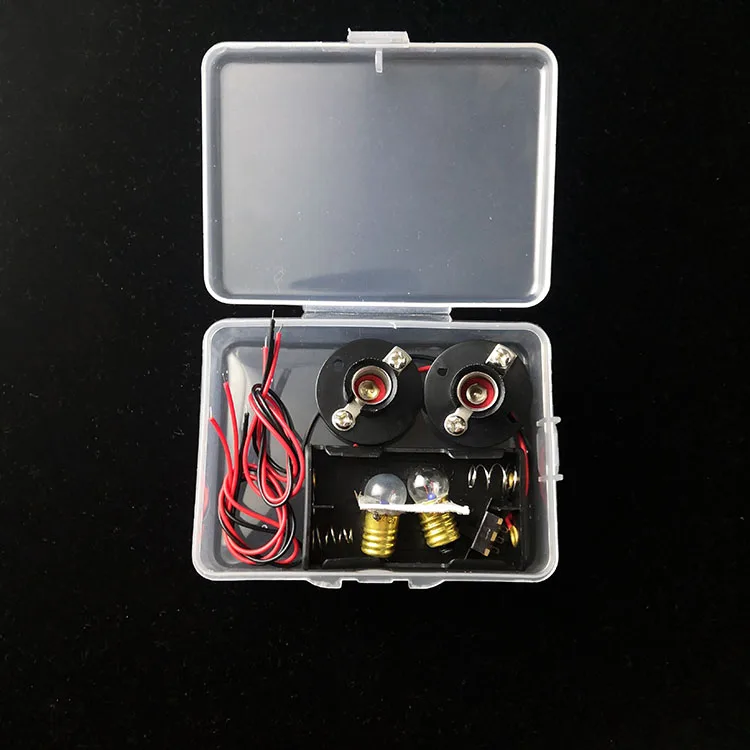 Factory direct selling students physical science hands-on simple experimental circuit DIY light bulb lighting device circuit set